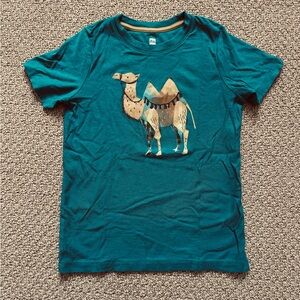 Teal Camel Graphic Kids T-Shirt